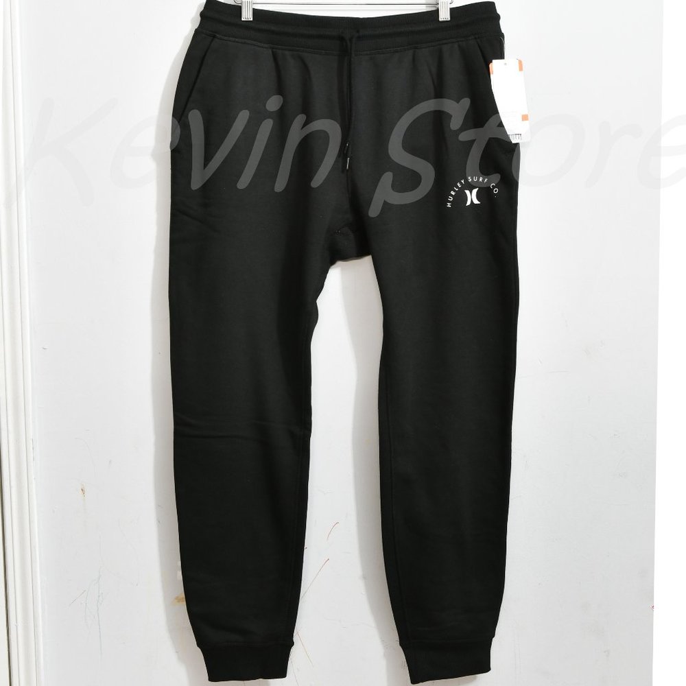 NWT Size XXL in Black Men’s Fleece Jogger Hurley